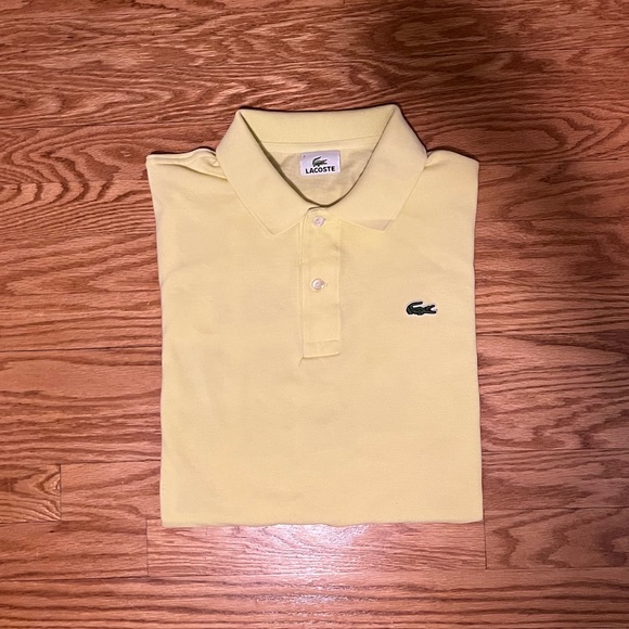 Yellow Lacoste polo size - 7 - Picture 1 of 3